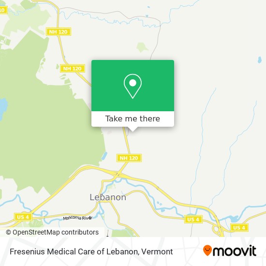 Fresenius Medical Care of Lebanon map