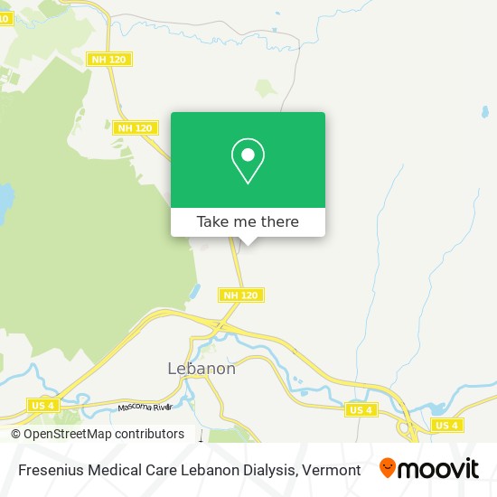 Fresenius Medical Care Lebanon Dialysis map