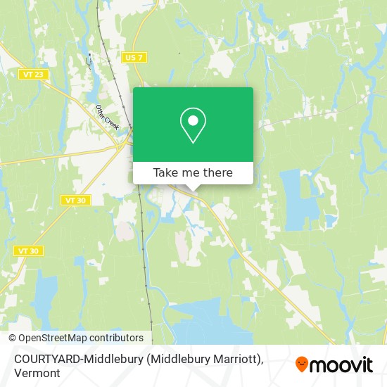 COURTYARD-Middlebury (Middlebury Marriott) map