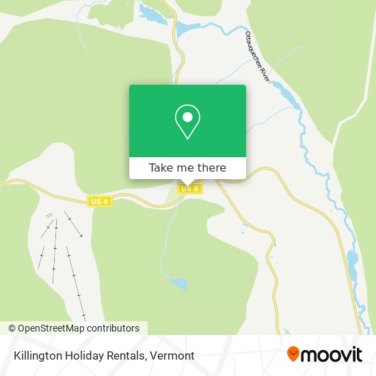 Killington Holiday Rentals map