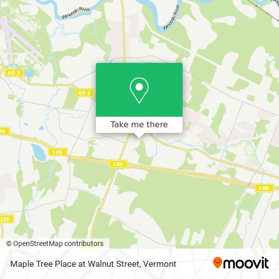 Mapa de Maple Tree Place at Walnut Street
