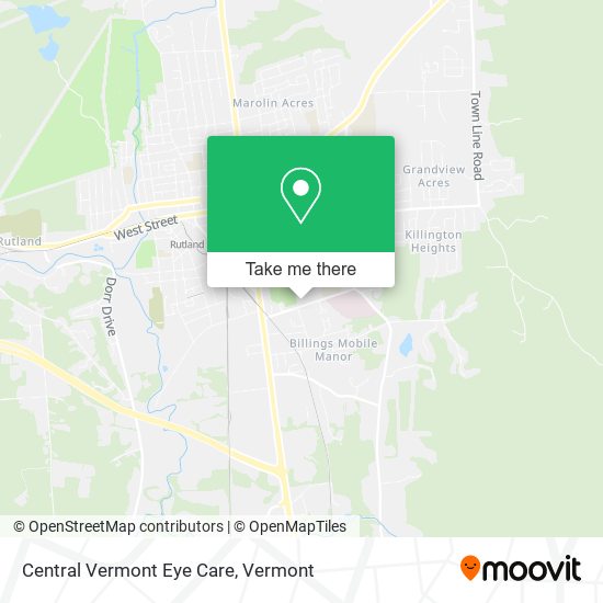 Central Vermont Eye Care map