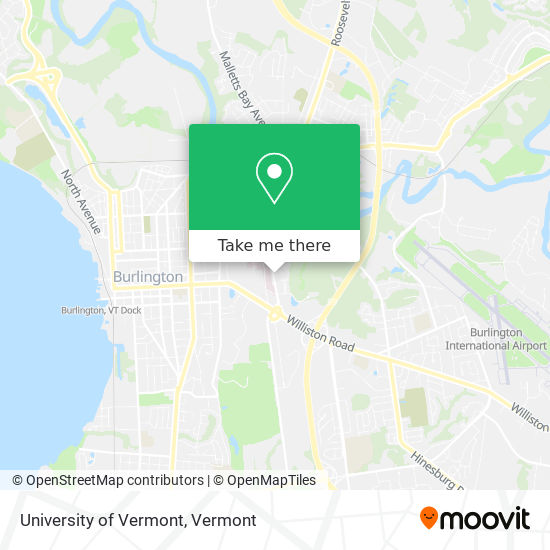 University of Vermont map