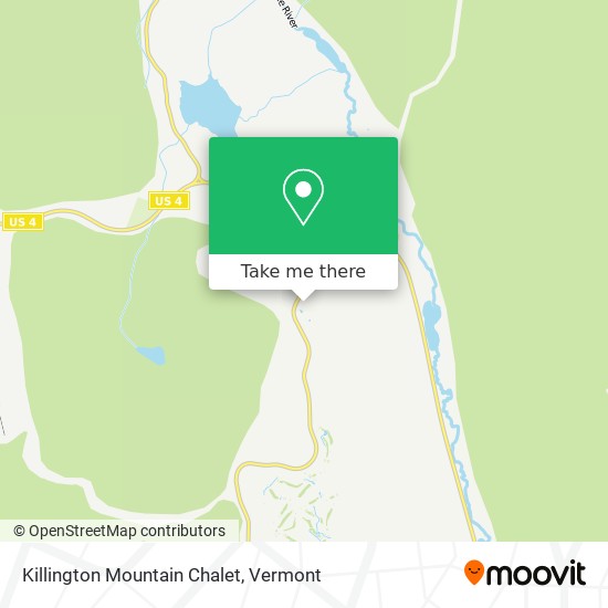Mapa de Killington Mountain Chalet