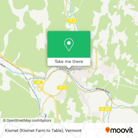 Kismet (Kismet Farm to Table) map