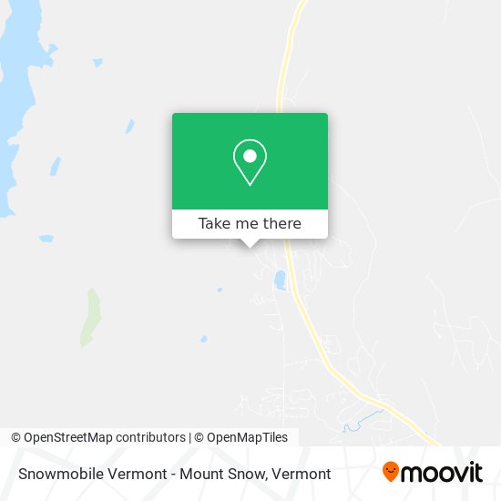 Mapa de Snowmobile Vermont - Mount Snow