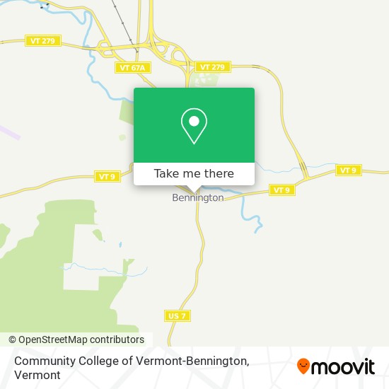Mapa de Community College of Vermont-Bennington