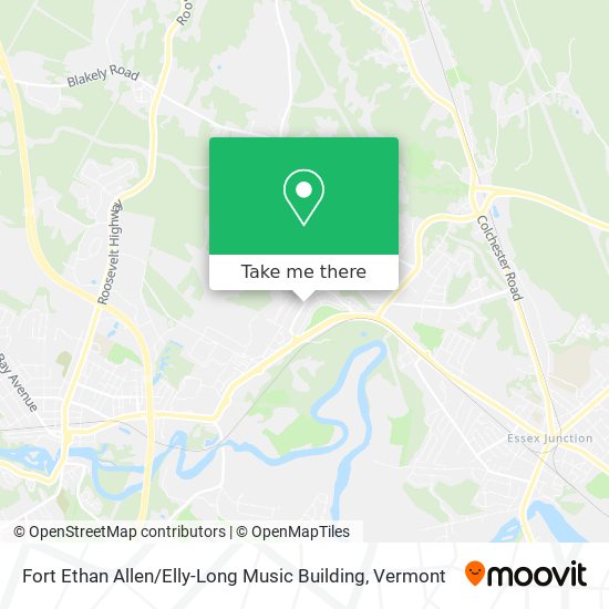 Fort Ethan Allen / Elly-Long Music Building map