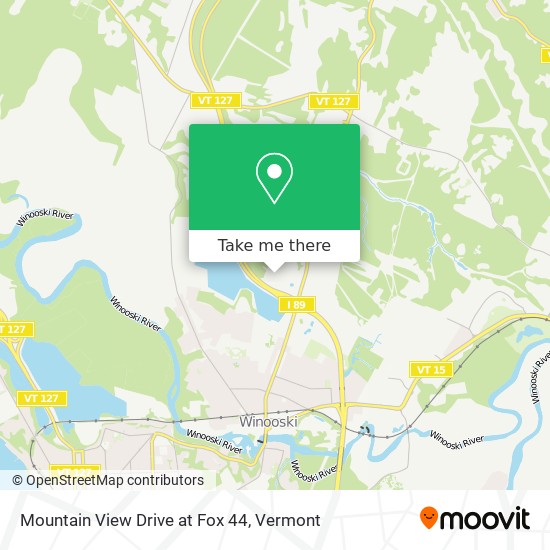 Mountain View Drive at Fox 44 map