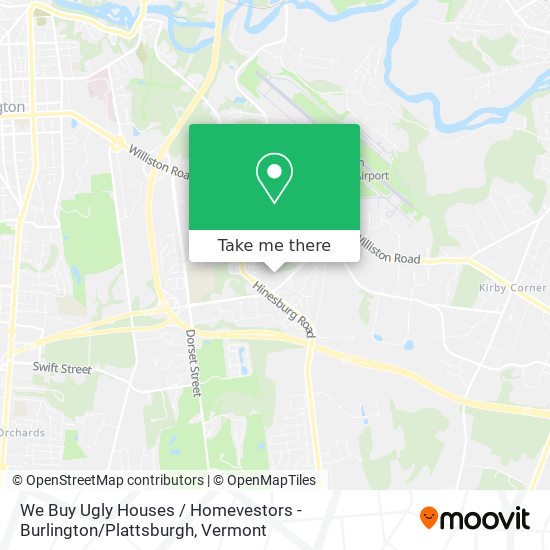 We Buy Ugly Houses / Homevestors - Burlington / Plattsburgh map