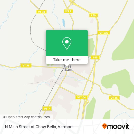 Mapa de N Main Street at Chow Bella