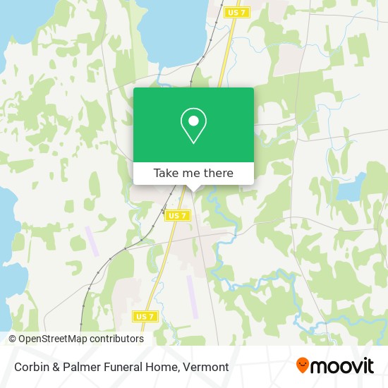 Corbin & Palmer Funeral Home map