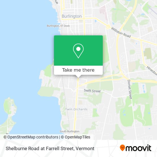 Shelburne Road at Farrell Street map