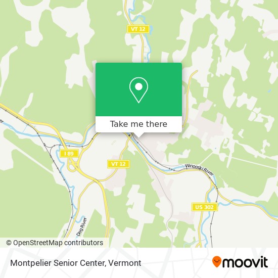 Montpelier Senior Center map