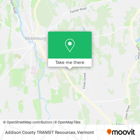 Addison County TRANSIT Resources map