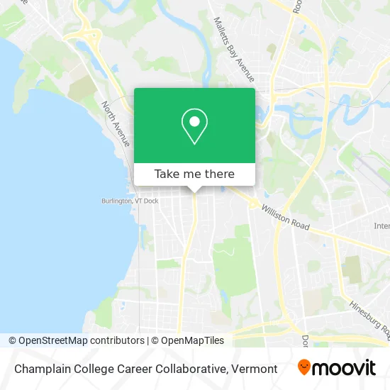 Mapa de Champlain College Career Collaborative