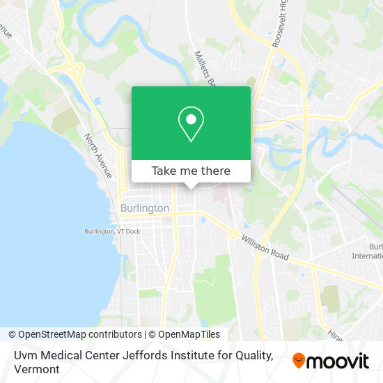 Uvm Medical Center Jeffords Institute for Quality map