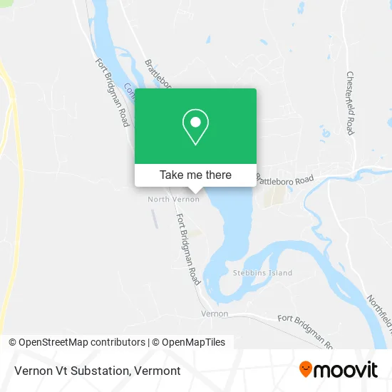 Vernon Vt Substation map