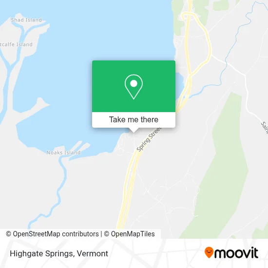 Highgate Springs map