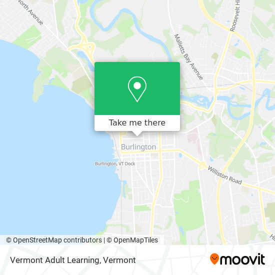 Vermont Adult Learning map