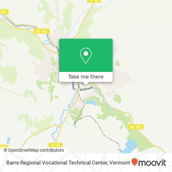 Mapa de Barre Regional Vocational Technical Center