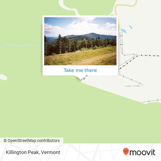 Mapa de Killington Peak