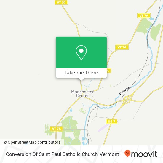 Conversion Of Saint Paul Catholic Church map
