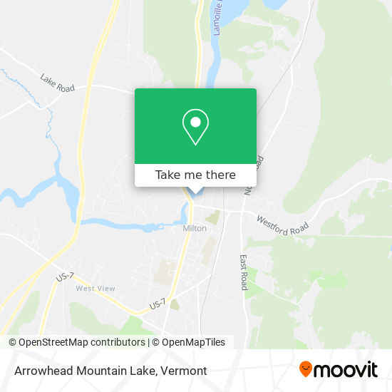 Arrowhead Mountain Lake map