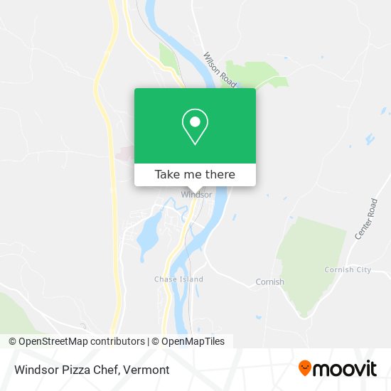 Windsor Pizza Chef map