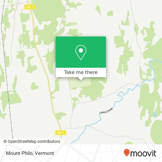 Mount Philo map