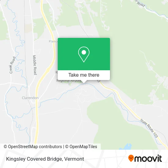 Kingsley Covered Bridge map