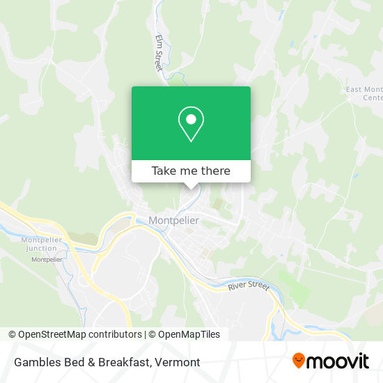 Gambles Bed & Breakfast map