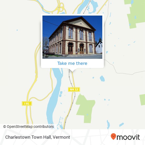 Charlestown Town Hall map