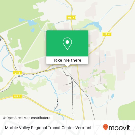 Marble Valley Regional Transit Center map