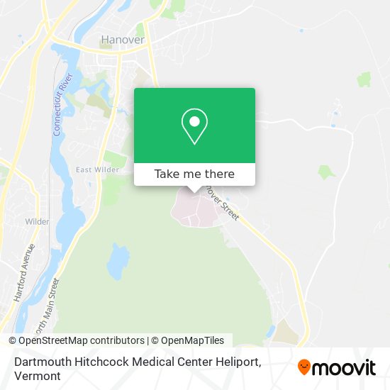 Dartmouth Hitchcock Medical Center Heliport map