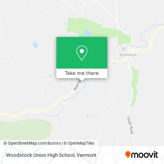 Woodstock Union High School map