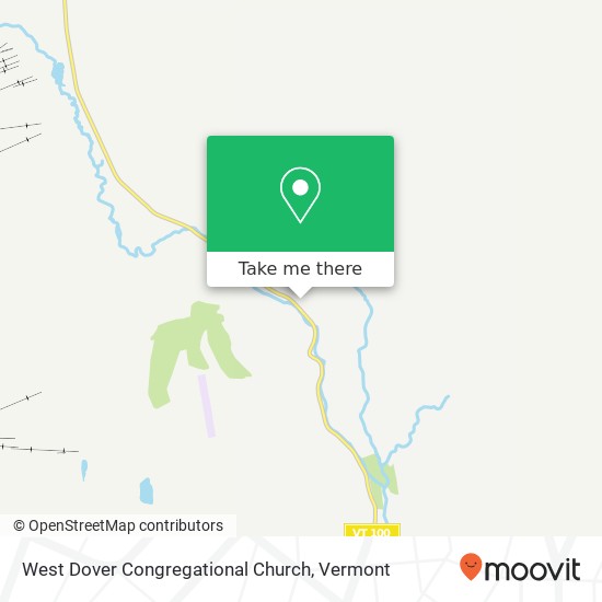 West Dover Congregational Church map