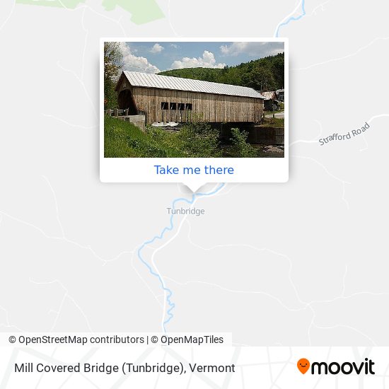 Mill Covered Bridge (Tunbridge) map