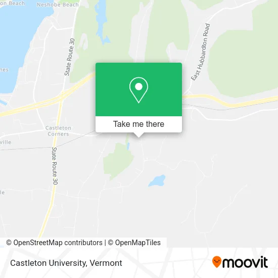 Castleton University map