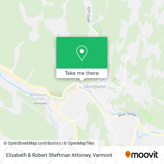 Elizabeth & Robert Sheftman Attorney map