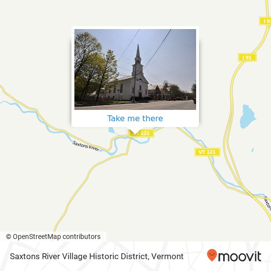 Mapa de Saxtons River Village Historic District