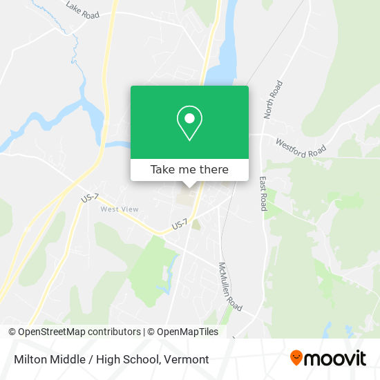 Mapa de Milton Middle / High School