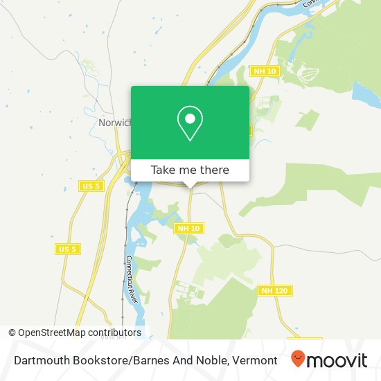 Dartmouth Bookstore / Barnes And Noble map