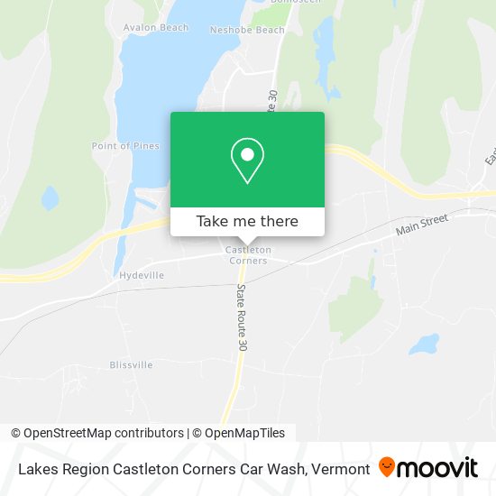 Lakes Region Castleton Corners Car Wash map