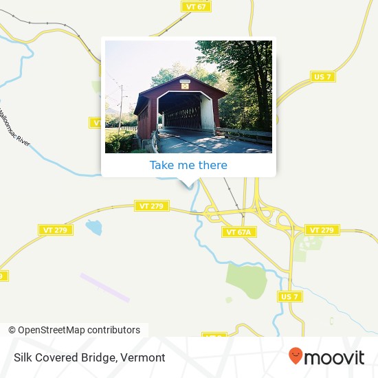 Silk Covered Bridge map