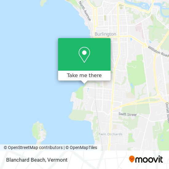 Blanchard Beach map