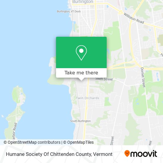 Mapa de Humane Society Of Chittenden County