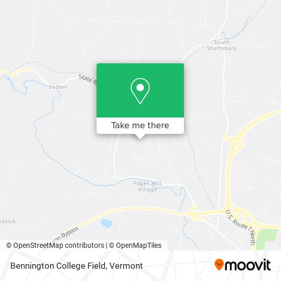 Bennington College Field map