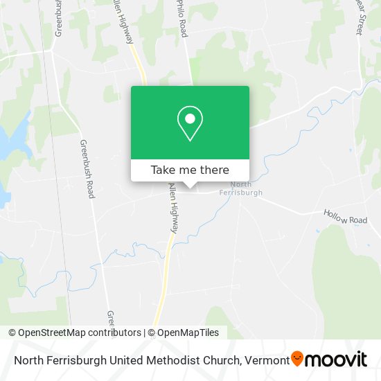North Ferrisburgh United Methodist Church map