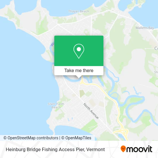 Heinburg Bridge Fishing Access Pier map